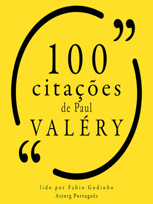 cover image of 100 citações de Paul Valery